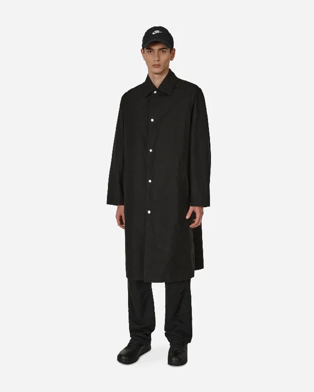 Men jackets with a media - friendly pocket for easy access to gadgets Men coats made from recycled materials for an eco - friendly choice Water-Repellent Cotton Coat Black Men jackets with a media - friendly pocket for easy access to gadgets Men coats made from recycled materials for an eco - friendly choice Water-Repellent Cotton Coat Black