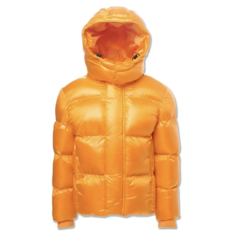 Men jackets with a media - friendly pocket for easy access to gadgets Men coats made from recycled materials for an eco - friendly choice Kid's Astoria Bubble Jacket In Orange Men jackets with a media - friendly pocket for easy access to gadgets Men coats made from recycled materials for an eco - friendly choice Kid's Astoria Bubble Jacket In Orange