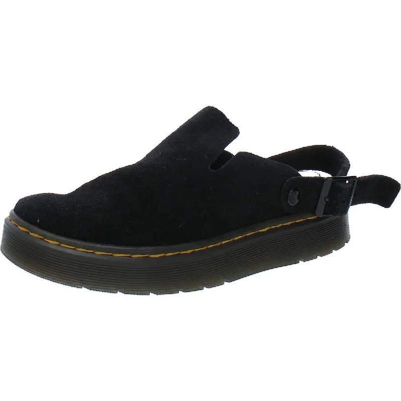 Dr. Martens Womens Carlson Suede Flatform Slingbacks