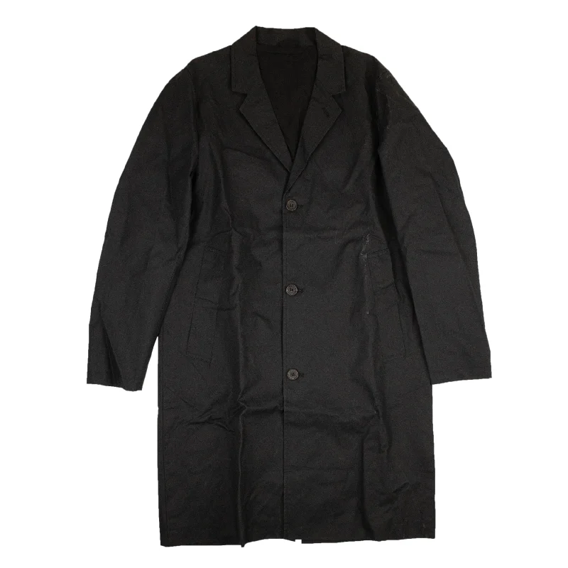 Performance - driven men jackets with breathable fabric for sports Men coats with a stand - up collar for a sleek and modern look Stutterheim Kivik Overcoat - Black Performance - driven men jackets with breathable fabric for sports Men coats with a stand - up collar for a sleek and modern look Stutterheim Kivik Overcoat - Black