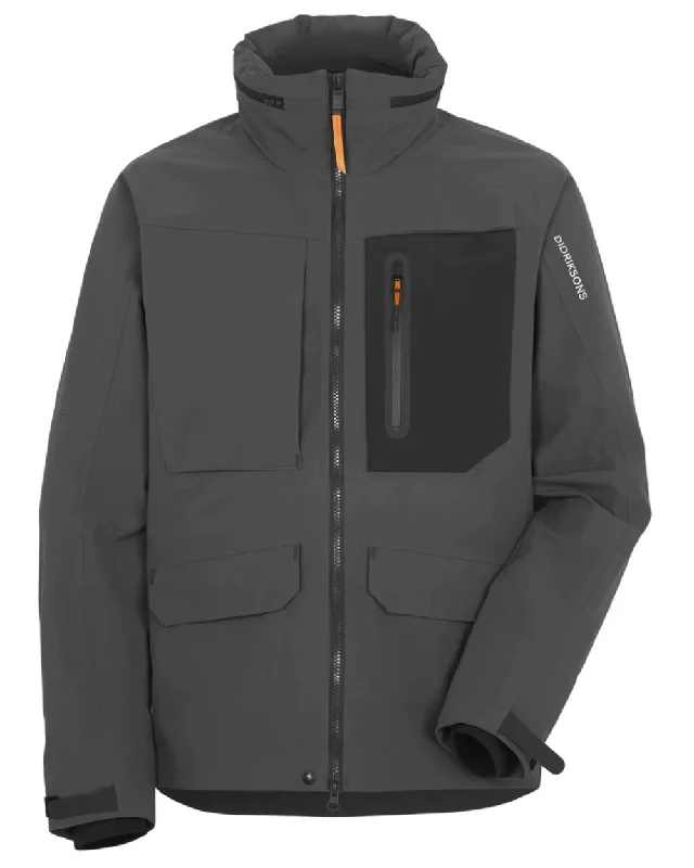 Waterproof men jackets with taped seams for heavy rain protection Men coats made of high - quality leather for a rugged and durable option Didriksons Fractus Waterproof Jacket Waterproof men jackets with taped seams for heavy rain protection Men coats made of high - quality leather for a rugged and durable option Didriksons Fractus Waterproof Jacket