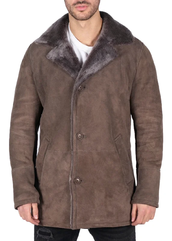 Stretch - fabric men jackets for unrestricted movement during workouts Men coats with a quick - drying feature for active lifestyles Sheepskin Coat Beige Jacket Button Down Stretch - fabric men jackets for unrestricted movement during workouts Men coats with a quick - drying feature for active lifestyles Sheepskin Coat Beige Jacket Button Down