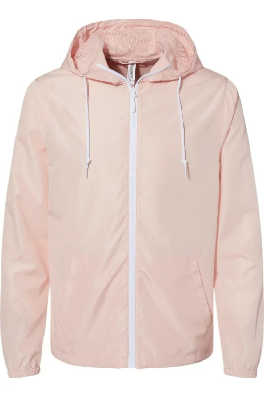Plus - size men jackets with adjustable drawstrings for a comfortable fit Men coats with a wind - resistant outer layer for blustery weather Independent Trading Co. Lightweight Windbreaker Full-Zip Jacket Plus - size men jackets with adjustable drawstrings for a comfortable fit Men coats with a wind - resistant outer layer for blustery weather Independent Trading Co. Lightweight Windbreaker Full-Zip Jacket