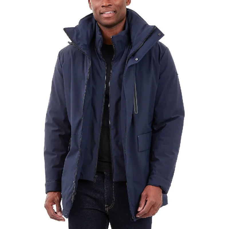 Men jackets with a zip - off sleeves to convert to a vest Camouflage men coats for outdoor enthusiasts and hunters Mens Insulated Polyester Parka Coat Men jackets with a zip - off sleeves to convert to a vest Camouflage men coats for outdoor enthusiasts and hunters Mens Insulated Polyester Parka Coat