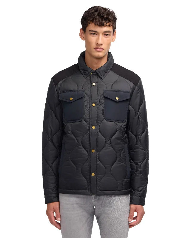 Performance - driven men jackets with breathable fabric for sports Men coats with a stand - up collar for a sleek and modern look Scotch & Soda Men's Ivik Padded Overshirt With Contrasted Detailing Performance - driven men jackets with breathable fabric for sports Men coats with a stand - up collar for a sleek and modern look Scotch & Soda Men's Ivik Padded Overshirt With Contrasted Detailing