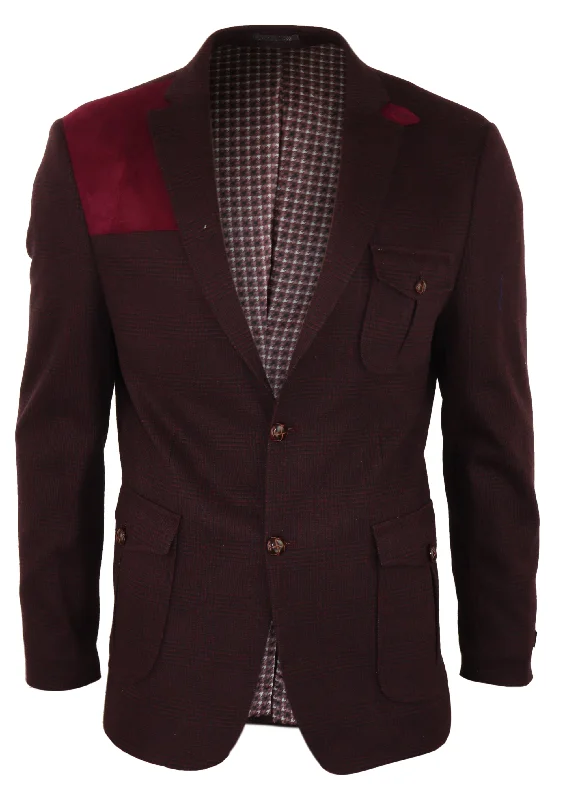 Fleece - lined men jackets for cold - weather commuting Lightweight men coats made of breathable fabric for spring and autumn Wool Tweed Jacket Hunting Check Fleece - lined men jackets for cold - weather commuting Lightweight men coats made of breathable fabric for spring and autumn Wool Tweed Jacket Hunting Check