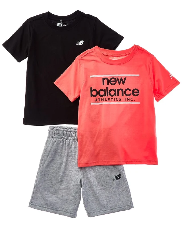 Stretch - fabric men jackets for unrestricted movement during workouts Men coats with a quick - drying feature for active lifestyles New Balance 3pc T-Shirt & Short Set Stretch - fabric men jackets for unrestricted movement during workouts Men coats with a quick - drying feature for active lifestyles New Balance 3pc T-Shirt & Short Set
