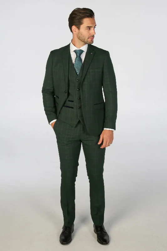 Hooded men jackets with a detachable faux - fur trim for added warmth Men coats with a quilted pattern for added texture and warmth Leo 3 Piece Checked Suit Hooded men jackets with a detachable faux - fur trim for added warmth Men coats with a quilted pattern for added texture and warmth Leo 3 Piece Checked Suit