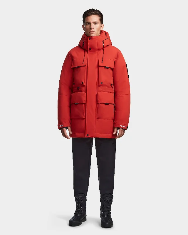 Windbreaker men jackets with UV protection for outdoor activities Long - line men coats reaching below the knee for maximum coverage CLIMATE UNISEX DOWN PARKA Windbreaker men jackets with UV protection for outdoor activities Long - line men coats reaching below the knee for maximum coverage CLIMATE UNISEX DOWN PARKA