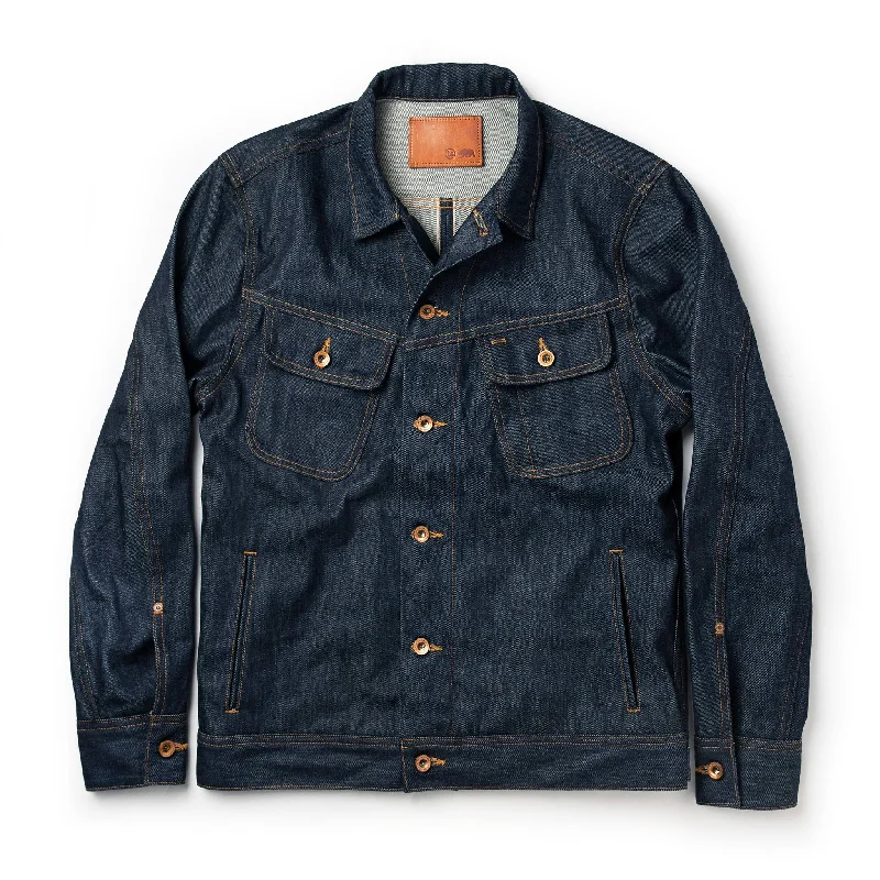 Embroidered men jackets with intricate floral designs for a unique aesthetic Men coats with a soft fleece interior for extra warmth and comfort The Long Haul Jacket in Cone Mills Reserve Selvage Embroidered men jackets with intricate floral designs for a unique aesthetic Men coats with a soft fleece interior for extra warmth and comfort The Long Haul Jacket in Cone Mills Reserve Selvage