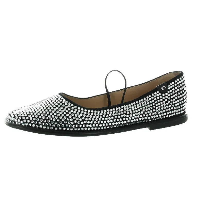Coach Womens EMILIA CRYTAL Rhinestone  Ballet Flats
