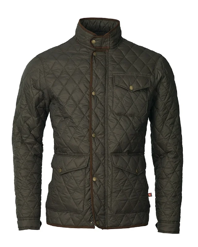 Windbreaker men jackets with UV protection for outdoor activities Long - line men coats reaching below the knee for maximum coverage Laksen Brewster Quilted Jacket Windbreaker men jackets with UV protection for outdoor activities Long - line men coats reaching below the knee for maximum coverage Laksen Brewster Quilted Jacket