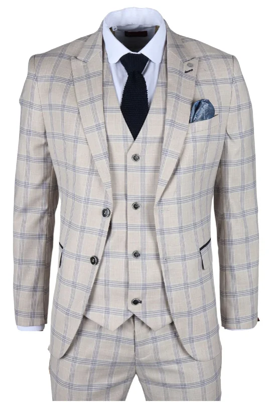 Corduroy men jackets in earthy tones for a rustic charm Men coats with a water - resistant finish for light rain and splashes Warwick - 3 Piece Checked Suit Corduroy men jackets in earthy tones for a rustic charm Men coats with a water - resistant finish for light rain and splashes Warwick - 3 Piece Checked Suit