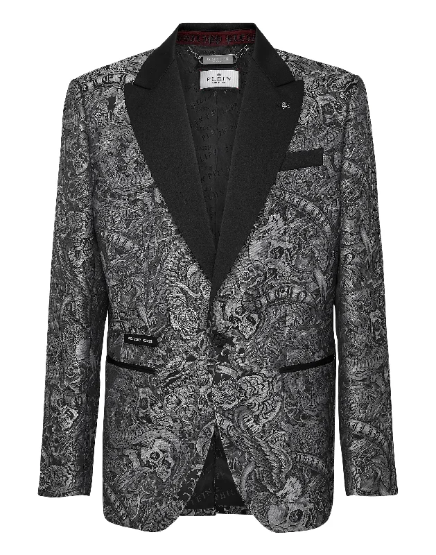 Men jackets with a hidden interior pocket for secure storage Men coats with multiple inner pockets for convenient storage of essentials Blazer Lord fit Tattoo Men jackets with a hidden interior pocket for secure storage Men coats with multiple inner pockets for convenient storage of essentials Blazer Lord fit Tattoo