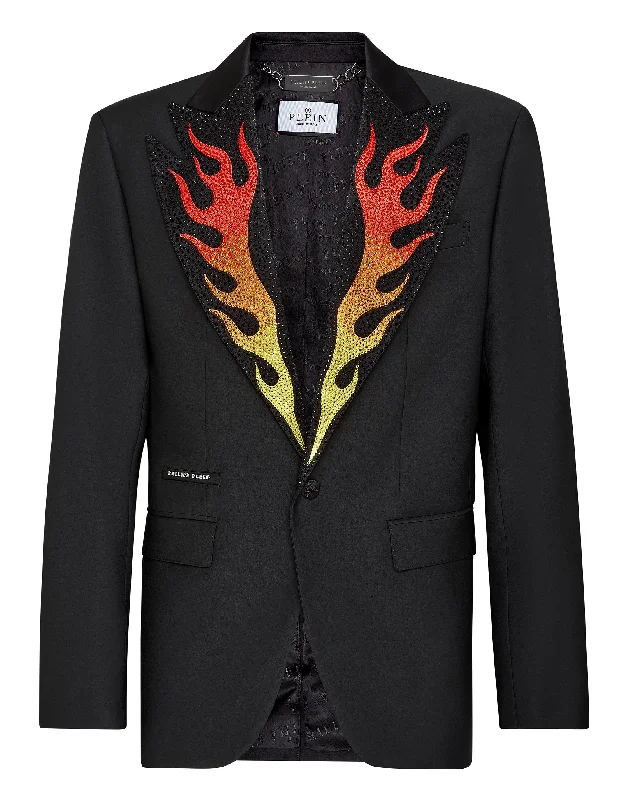 Bomber men jackets with ribbed cuffs for a classic 80s style Slim - fit men coats in navy blue for a classic and sophisticated appearance Wool Blazer Lord fit Flame Bomber men jackets with ribbed cuffs for a classic 80s style Slim - fit men coats in navy blue for a classic and sophisticated appearance Wool Blazer Lord fit Flame