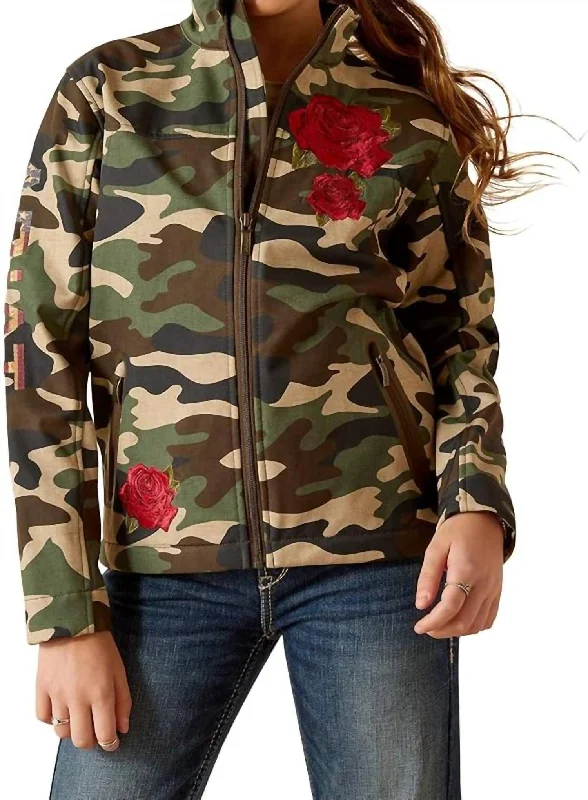 Lightweight men jackets made from recycled nylon for eco - friendly travel Men coats with a contrasting trim for a fashion - forward aesthetic Girls Team Softshell Rodeo Quincy Jacket In Wild West Usa Lightweight men jackets made from recycled nylon for eco - friendly travel Men coats with a contrasting trim for a fashion - forward aesthetic Girls Team Softshell Rodeo Quincy Jacket In Wild West Usa