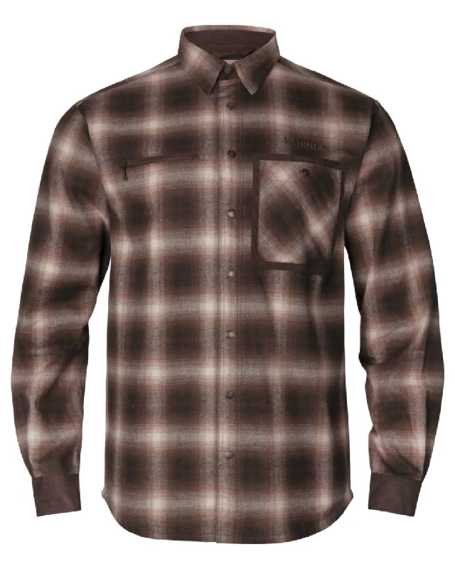 Plus - size men jackets with adjustable drawstrings for a comfortable fit Men coats with a wind - resistant outer layer for blustery weather Harkila Folke Shirt Jacket