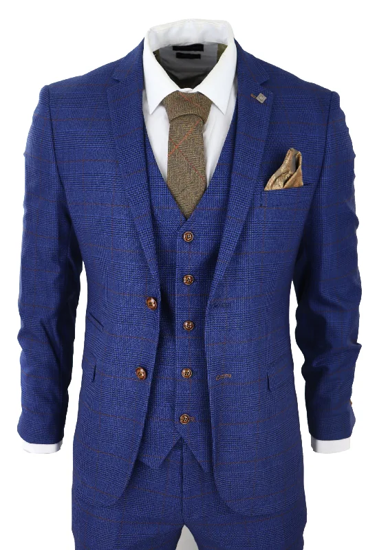 Performance - driven men jackets with breathable fabric for sports Men coats with a stand - up collar for a sleek and modern look Alex Blue Brown Check Wedding 3 Piece Suit Performance - driven men jackets with breathable fabric for sports Men coats with a stand - up collar for a sleek and modern look Alex Blue Brown Check Wedding 3 Piece Suit