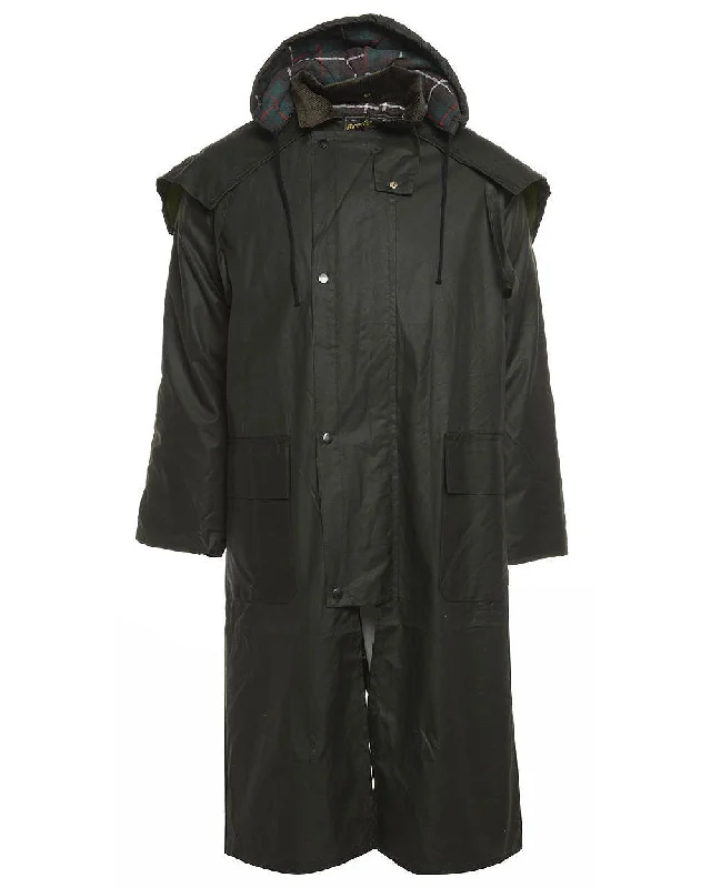 Waterproof men jackets with taped seams for heavy rain protection Men coats made of high - quality leather for a rugged and durable option Bronte Long Wax Cotton Coat Waterproof men jackets with taped seams for heavy rain protection Men coats made of high - quality leather for a rugged and durable option Bronte Long Wax Cotton Coat