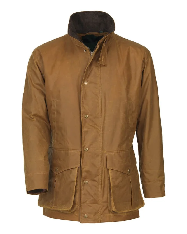 Men jackets with a media - friendly pocket for easy access to gadgets Men coats made from recycled materials for an eco - friendly choice Laksen Enoch Wax Coat Men jackets with a media - friendly pocket for easy access to gadgets Men coats made from recycled materials for an eco - friendly choice Laksen Enoch Wax Coat