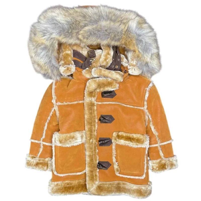Men jackets with a zip - off sleeves to convert to a vest Camouflage men coats for outdoor enthusiasts and hunters Kids Denali Shearling Jacket In Cognac Men jackets with a zip - off sleeves to convert to a vest Camouflage men coats for outdoor enthusiasts and hunters Kids Denali Shearling Jacket In Cognac
