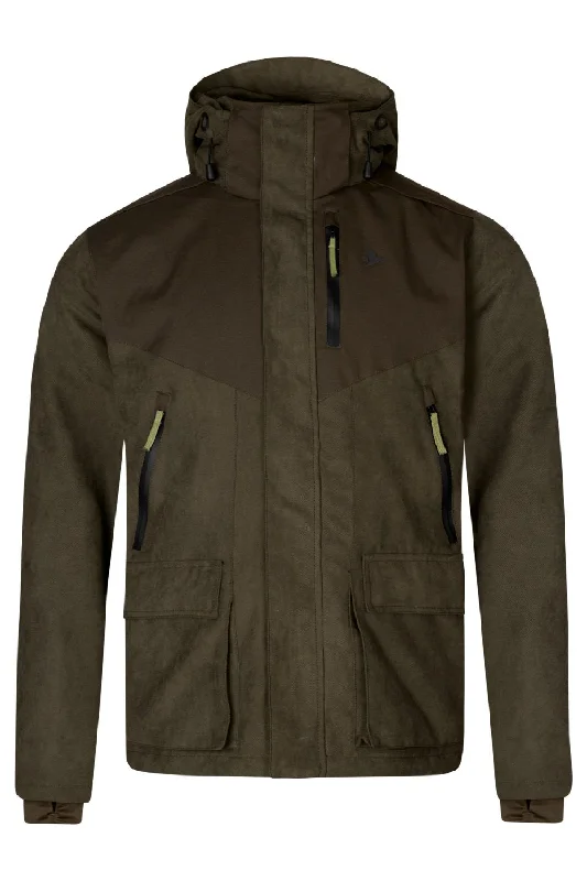 Waterproof men jackets with taped seams for heavy rain protection Men coats made of high - quality leather for a rugged and durable option Seeland Helt II Waterproof Jacket Waterproof men jackets with taped seams for heavy rain protection Men coats made of high - quality leather for a rugged and durable option Seeland Helt II Waterproof Jacket