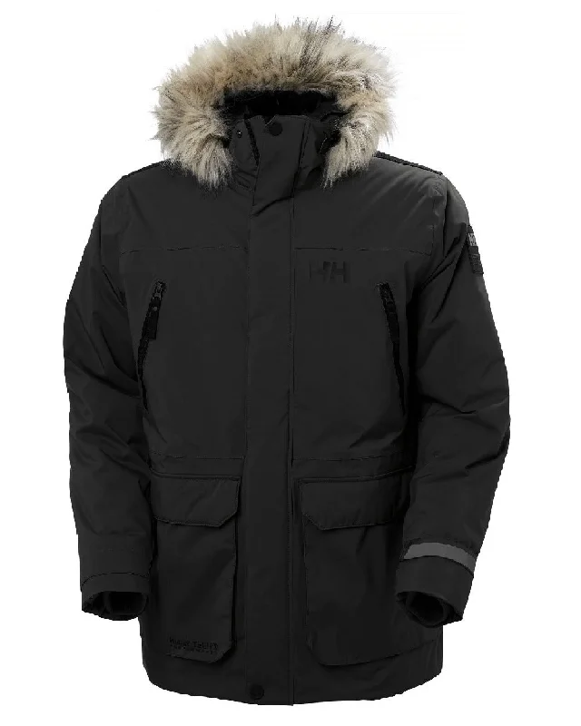 Men jackets with a hidden interior pocket for secure storage Men coats with multiple inner pockets for convenient storage of essentials Helly Hansen Mens Reine Winter Parka Men jackets with a hidden interior pocket for secure storage Men coats with multiple inner pockets for convenient storage of essentials Helly Hansen Mens Reine Winter Parka