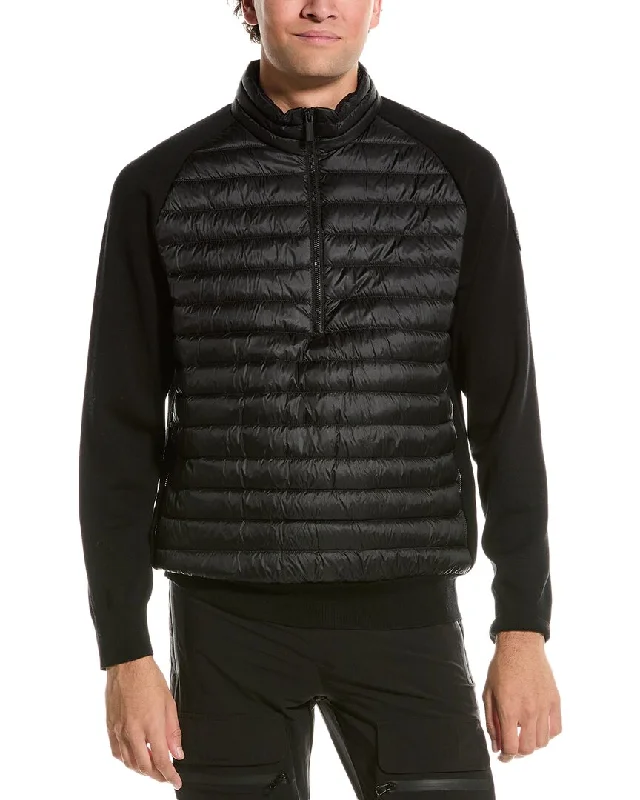Down - filled men jackets in bright colors for winter fashion Waterproof men coats with taped seams for heavy rain and snow days Canada Goose Hybridge Knit Packable Wool Jacket Down - filled men jackets in bright colors for winter fashion Waterproof men coats with taped seams for heavy rain and snow days Canada Goose Hybridge Knit Packable Wool Jacket