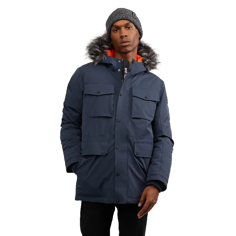 Denim men jackets with embroidered patches for a personalized touch Men coats with a detachable faux - fur collar for a trendy and warm touch Pajar Men’s Soren Mid Length Parka with Fixed Hood and Detachable Faux Fur Denim men jackets with embroidered patches for a personalized touch Men coats with a detachable faux - fur collar for a trendy and warm touch Pajar Men’s Soren Mid Length Parka with Fixed Hood and Detachable Faux Fur
