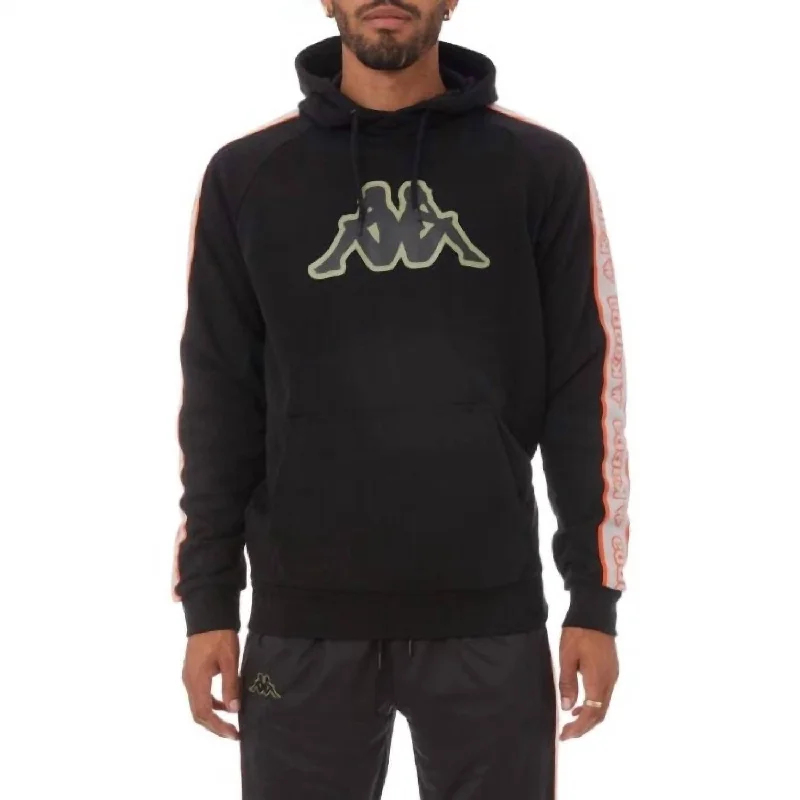 Men jackets with a built - in hood that can be stowed away when not in use Men coats with a hooded design for added protection against the elements Men's Logo Tape Apet 2 Hoodie In Black Men jackets with a built - in hood that can be stowed away when not in use Men coats with a hooded design for added protection against the elements Men's Logo Tape Apet 2 Hoodie In Black
