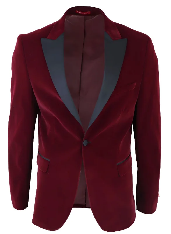 Stretch - fabric men jackets for unrestricted movement during workouts Men coats with a quick - drying feature for active lifestyles Wine Velvet Tuxedo Blazer Wedding Prom Stretch - fabric men jackets for unrestricted movement during workouts Men coats with a quick - drying feature for active lifestyles Wine Velvet Tuxedo Blazer Wedding Prom