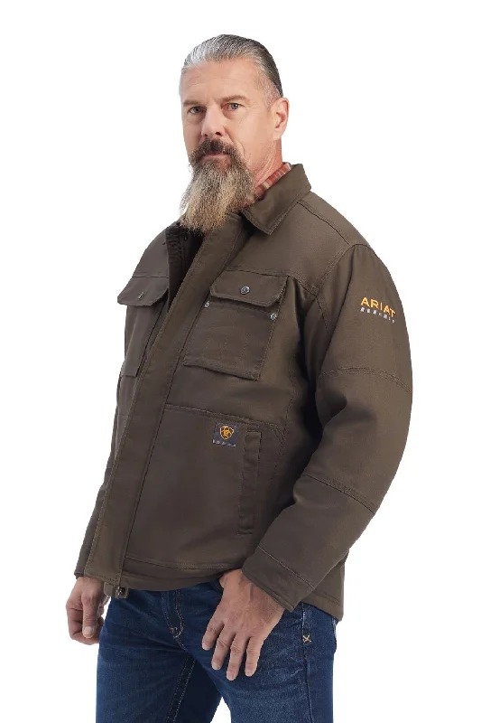 Windbreaker men jackets with UV protection for outdoor activities Long - line men coats reaching below the knee for maximum coverage Ariat Rebar DuraCanvas Sherpa-Lined Jacket Windbreaker men jackets with UV protection for outdoor activities Long - line men coats reaching below the knee for maximum coverage Ariat Rebar DuraCanvas Sherpa-Lined Jacket