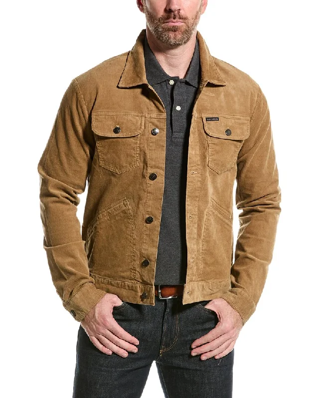 Men jackets with a media - friendly pocket for easy access to gadgets Men coats made from recycled materials for an eco - friendly choice Brooks Brothers Corduroy Trucker Jacket Men jackets with a media - friendly pocket for easy access to gadgets Men coats made from recycled materials for an eco - friendly choice Brooks Brothers Corduroy Trucker Jacket