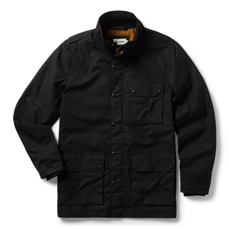 Checkered men jackets in a plaid pattern for a preppy appearance Men coats with a zip - out lining for easy cleaning and versatility The Clutch Jacket in Coal EverWax Checkered men jackets in a plaid pattern for a preppy appearance Men coats with a zip - out lining for easy cleaning and versatility The Clutch Jacket in Coal EverWax
