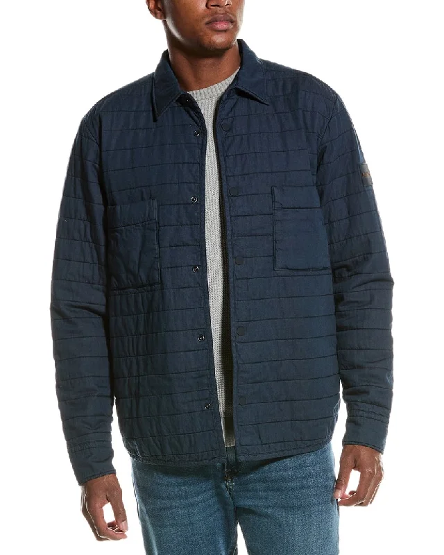 Checkered men jackets in a plaid pattern for a preppy appearance Men coats with a zip - out lining for easy cleaning and versatility BOSS Hugo Boss Lutter Quilted Jacket Checkered men jackets in a plaid pattern for a preppy appearance Men coats with a zip - out lining for easy cleaning and versatility BOSS Hugo Boss Lutter Quilted Jacket