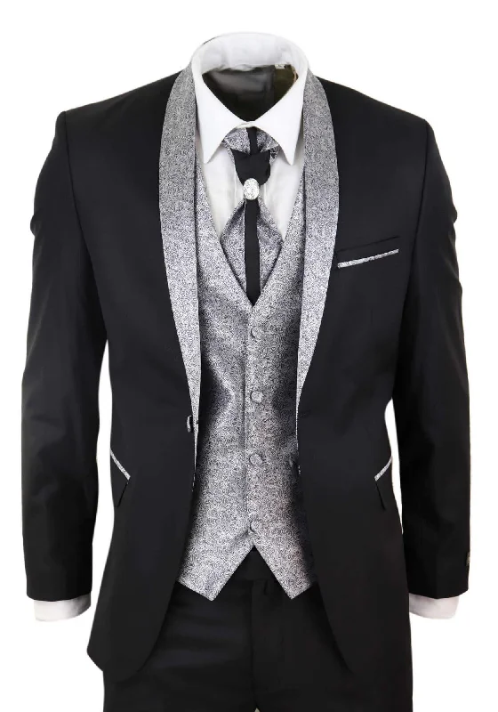 Denim men jackets with embroidered patches for a personalized touch Men coats with a detachable faux - fur collar for a trendy and warm touch 4 Piece Wedding Suit Groom Cravat | Denim men jackets with embroidered patches for a personalized touch Men coats with a detachable faux - fur collar for a trendy and warm touch 4 Piece Wedding Suit Groom Cravat |