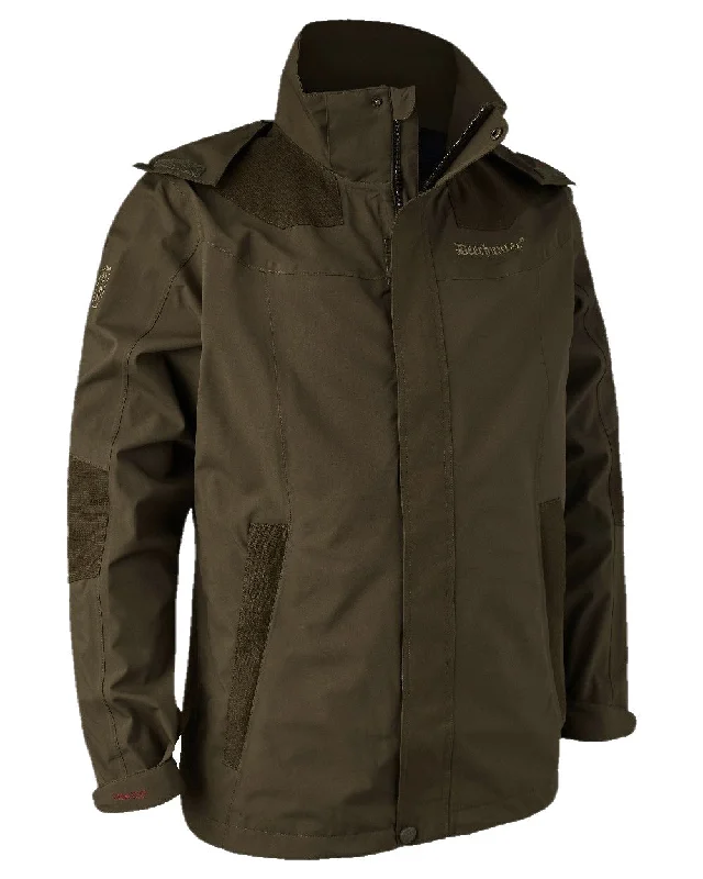 Hooded men jackets with a detachable faux - fur trim for added warmth Men coats with a quilted pattern for added texture and warmth Deerhunter Track Rain Jacket Hooded men jackets with a detachable faux - fur trim for added warmth Men coats with a quilted pattern for added texture and warmth Deerhunter Track Rain Jacket