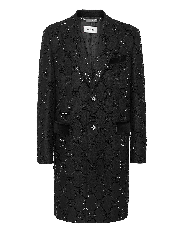 Performance - driven men jackets with breathable fabric for sports Men coats with a stand - up collar for a sleek and modern look Wool Coat Monogram Performance - driven men jackets with breathable fabric for sports Men coats with a stand - up collar for a sleek and modern look Wool Coat Monogram