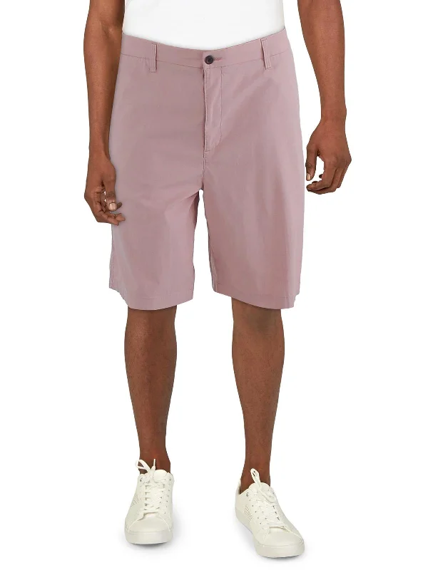 Men's plaid pattern wool blend shorts for a preppy fall style    Big & Tall Mens Mid-Rise Solid Casual Shorts
