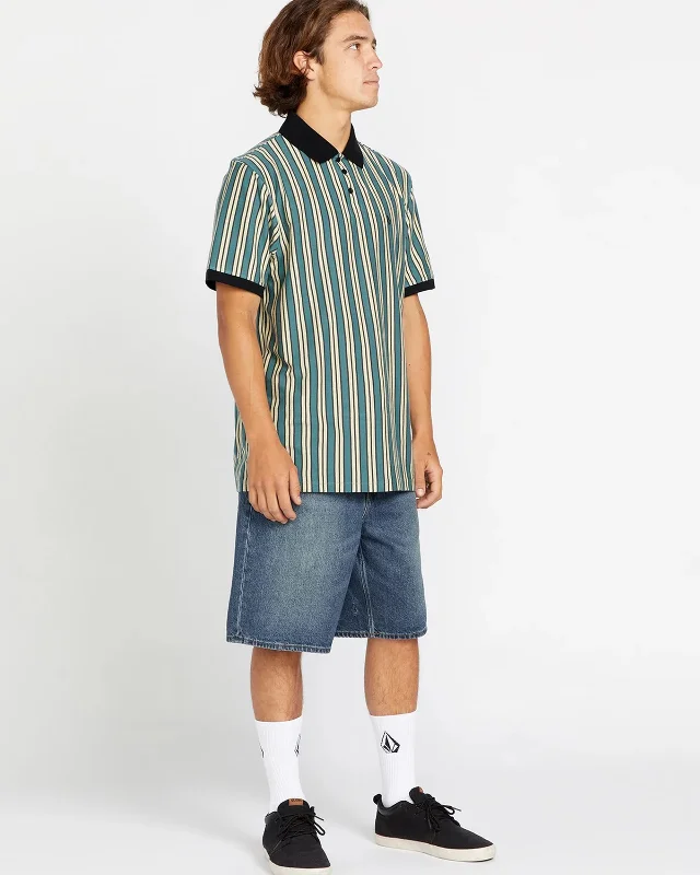 Men's denim shorts with a denim - on - denim look when paired with a denim shirt Billow Denim Shorts Men's denim shorts with a denim - on - denim look when paired with a denim shirt Billow Denim Shorts