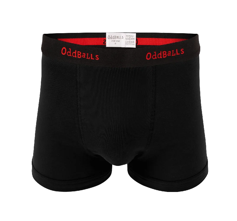Men's pastel - colored cotton shorts for a spring - friendly outfit Black/Red - Mens Boxer Shorts Men's pastel - colored cotton shorts for a spring - friendly outfit Black/Red - Mens Boxer Shorts