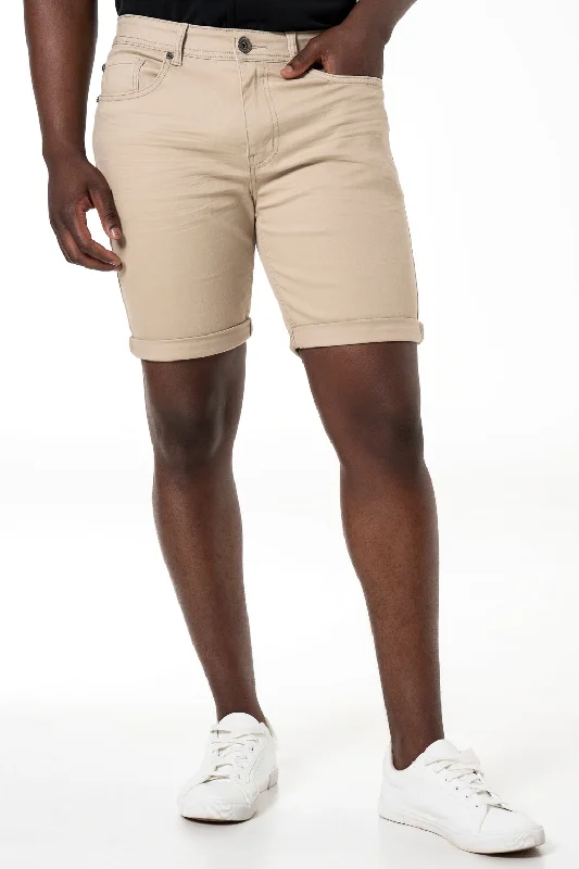 Dark - wash men's denim shorts for a more classic and versatile look Denim Shorts _ 140339 _ Stone Dark - wash men's denim shorts for a more classic and versatile look Denim Shorts _ 140339 _ Stone