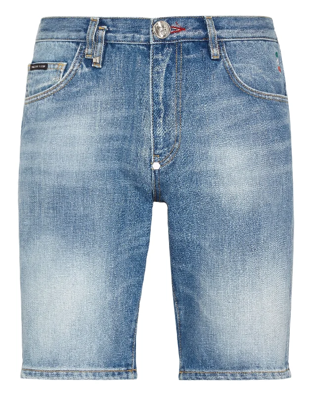 Men's denim shorts with a bleached - out color for a trendy, sun - kissed look Denim Shorts Mikonos fit Men's denim shorts with a bleached - out color for a trendy, sun - kissed look Denim Shorts Mikonos fit