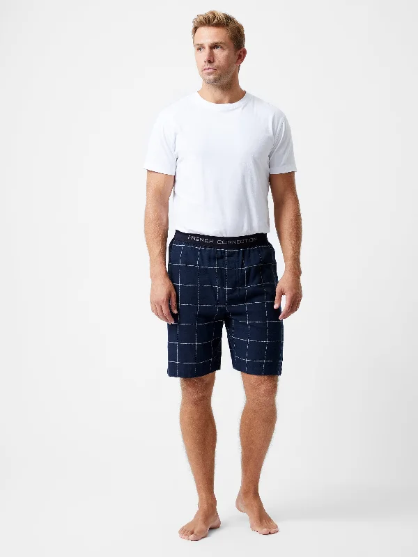 Men's pastel - colored cotton shorts for a spring - friendly outfit French Connection PJ Flannel Shorts Men's pastel - colored cotton shorts for a spring - friendly outfit French Connection PJ Flannel Shorts