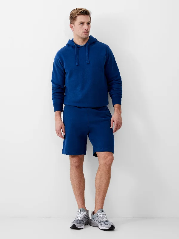Men's side - stripe track shorts for a sporty running look    Fleeceback Sweat Shorts