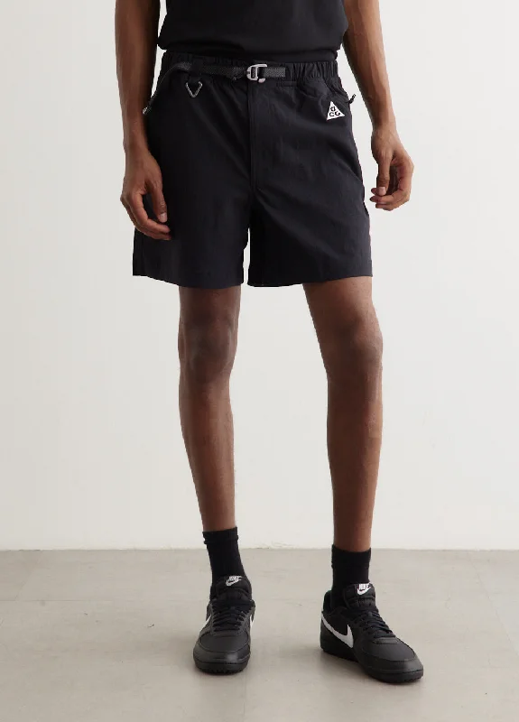Men's wide - leg linen blend shorts for a relaxed beachside vibe     ACG Hike Shorts
