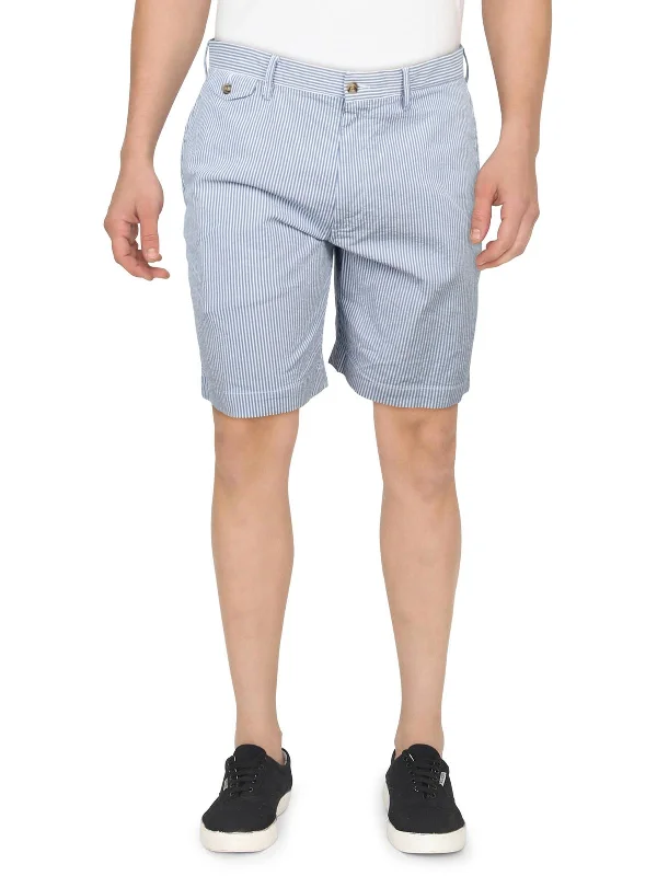 Men's breathable cotton athletic shorts for intense workouts Mens Mid-Rise 9.5" Inseam Casual Shorts Men's breathable cotton athletic shorts for intense workouts Mens Mid-Rise 9.5" Inseam Casual Shorts