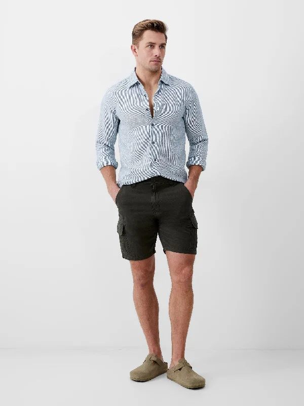 Men's drawstring casual linen shorts for a laid - back summer look Ripstop Cargo Shorts Men's drawstring casual linen shorts for a laid - back summer look Ripstop Cargo Shorts