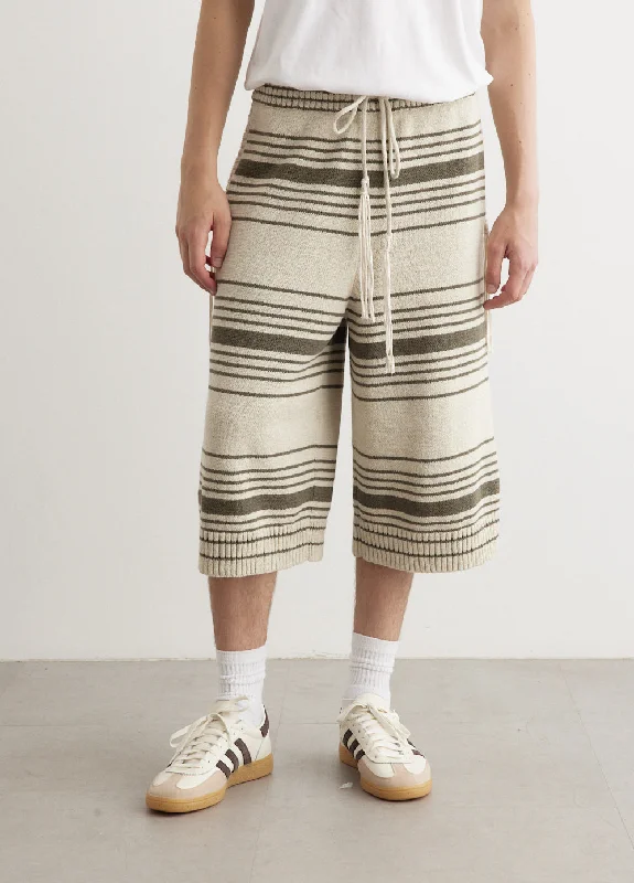 Men's breathable cotton athletic shorts for intense workouts  Stripe Shorts