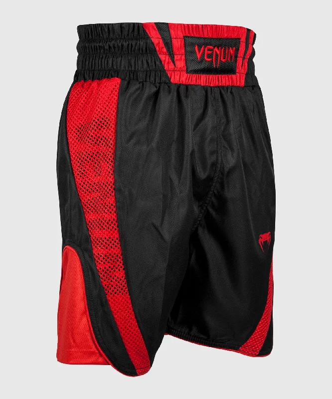 Men's high - waisted swim shorts with UPF protection for beach vacations Venum Elite Boxing Shorts - Black/Red Men's high - waisted swim shorts with UPF protection for beach vacations Venum Elite Boxing Shorts - Black/Red